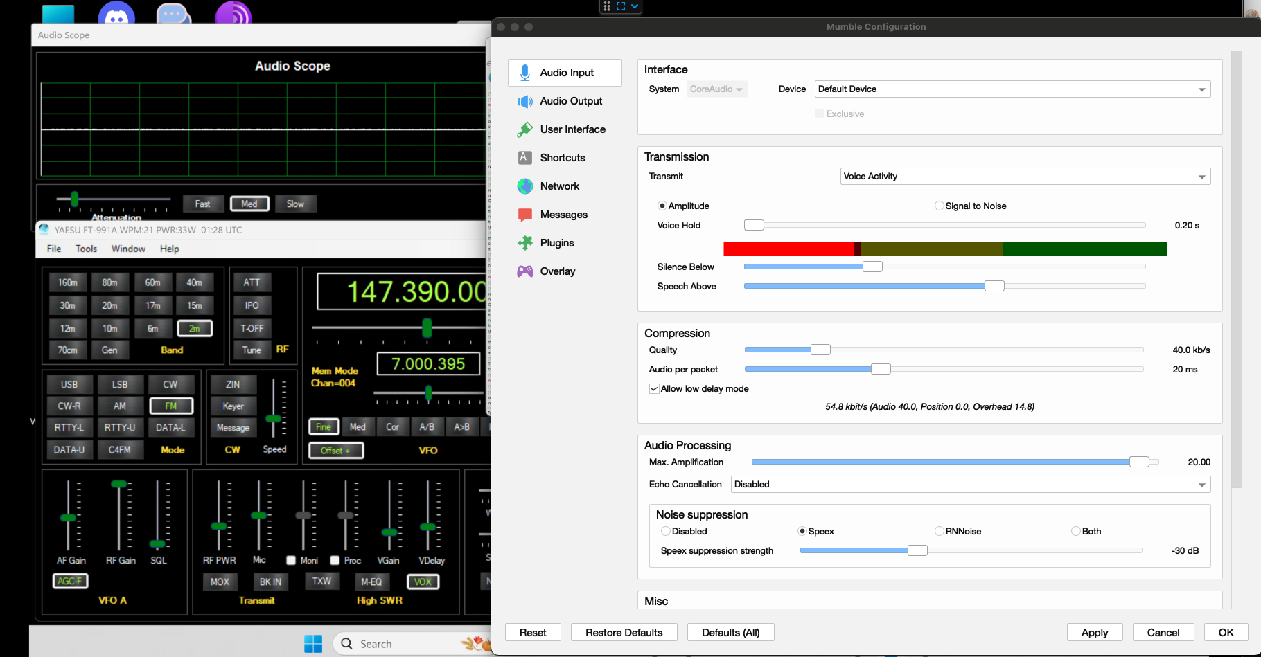 Note vDelay has been turned up here
