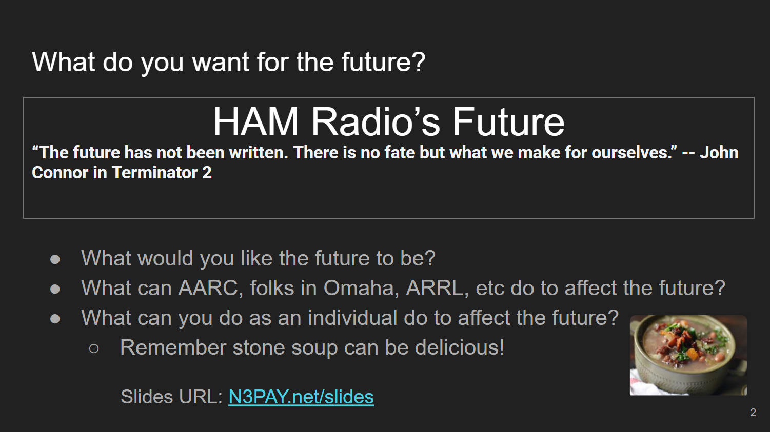 Key Slide is stone soup